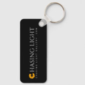 CLG-Logo | aluminium rechthoek Sleutelhanger (Achterkant)