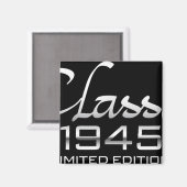  Clic 1945 80ste verjaardag Mannen 80 jaar oud b Magneet (Voorkant / Achterkant)