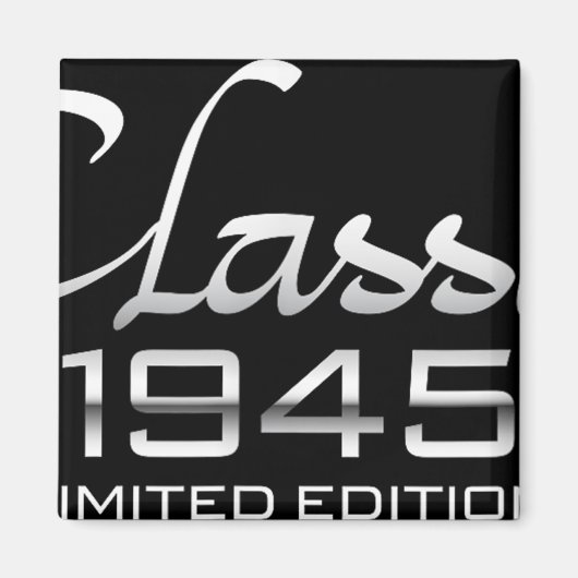  Clic 1945 80ste verjaardag Mannen 80 jaar oud b Magneet (Voorkant)