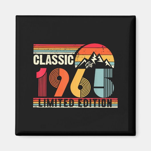Clic 1965 Limited Edition 60 Year Old 60th Birthda Magneet (Voorkant)