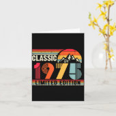 Clic 1975 Limited Edition 50 Year Old 50th Birthda Kaart (Gele Bloem)