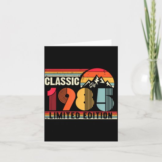 Clic 1985 Limited Edition 40 Year Old 40th Birthda Kaart (Voorkant)
