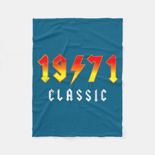 Clic 55 Birthday Decorations Men 55yr 1971 55th Bi Fleece Deken (Voorkant)