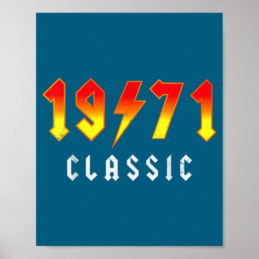 Clic 55 Birthday Decorations Men 55yr 1971 55th Bi Poster (Voorkant)