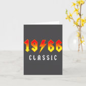 Clic 60 Birthday Decorations Men 60yr 1966 60th Bi Kaart (Gele Bloem)