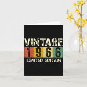 Clic 60 Birthday Decorations Men 60yr 1966 60th Bi Kaart (Gele Bloem)