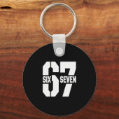Clic 67 Meme - I Love Six Seven  Sleutelhanger (Voorkant)