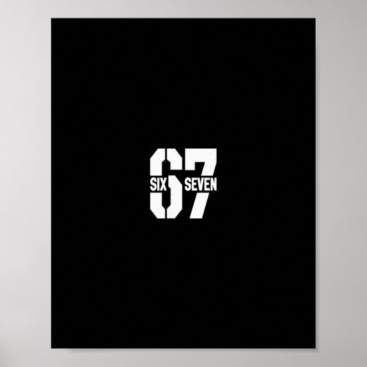 Clic 67 Meme - Ik hou van Zes Zeven 1  Poster (Voorkant)
