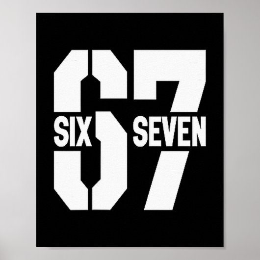 Clic 67 Meme - Ik hou van Zes Zeven Poster (Voorkant)