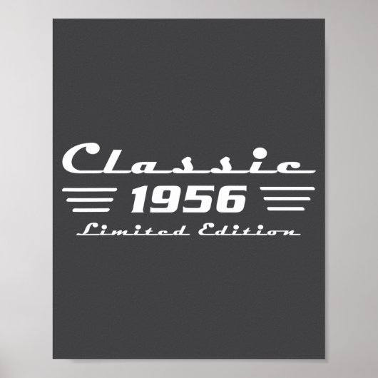 Clic 70 Birthday Decorations Men 70yr 1956 70th Bi Poster (Voorkant)