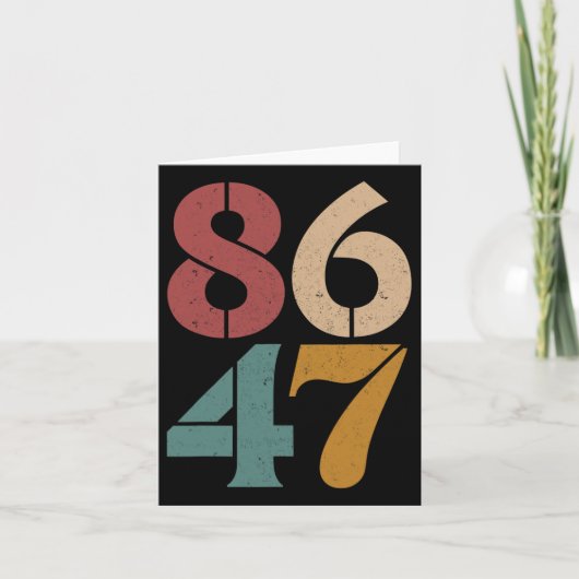 Clic 80s Style 86 47 Anti Trump Kaart (Voorkant)