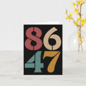 Clic 80s Style 86 47 Anti Trump Kaart (Gele Bloem)