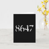 Clic  80s Style 86 47 Anti Trump Kaart (Gele Bloem)