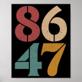 Clic  80s Style 86 47 Anti Trump Poster (Voorkant)