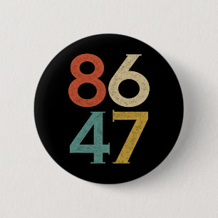 Clic 80s Style 86 47 Anti Trump Ronde Button 5,7 Cm
