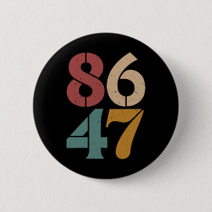 Clic 80s Style 86 47 Anti Trump Ronde Button 5,7 Cm