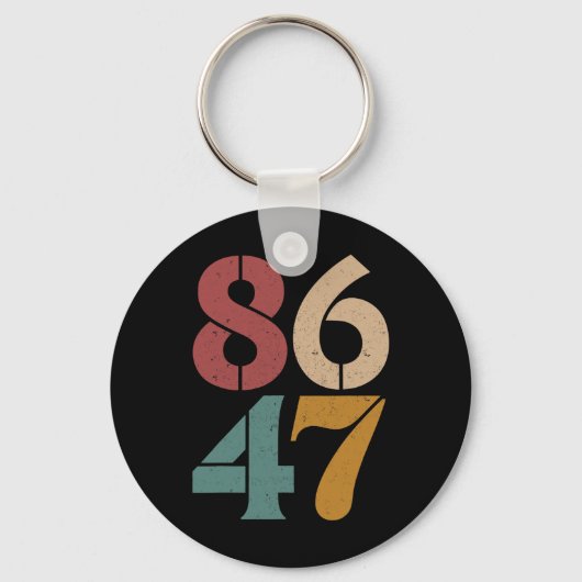 Clic  80s Style 86 47 Anti Trump Sleutelhanger (Voorkant)