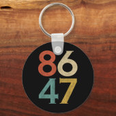 Clic  80s Style 86 47 Anti Trump Sleutelhanger (Voorkant)