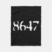 Clic  8647 Grappig Liberaal President Fleece Deken (Voorkant)