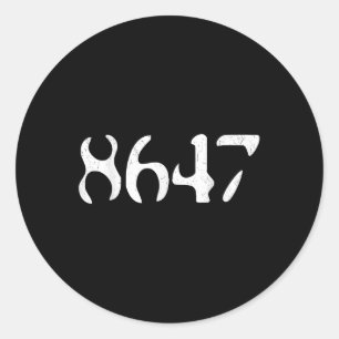 Clic 8647 Grappig Liberaal President Ronde Sticker