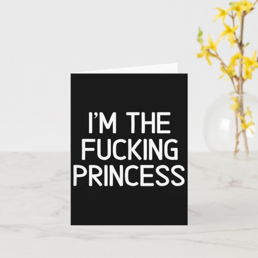 Clic Adult Humor Sayings Quotes S Funny I'm The Fo Kaart (Gele Bloem)