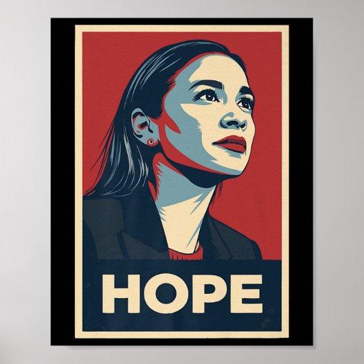 Clic AOC Alexandria Ocasio Cortez 2028 voor voorzi Poster (Voorkant)