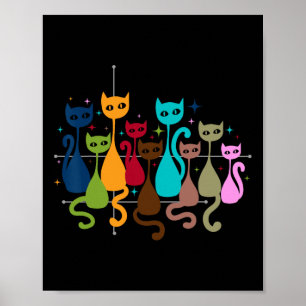 Clic Art Kitten Lover Kunstwerk Schattige Cat Poster