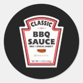 Clic Bbq Sauce Bottle Label Funny Halloween Costum (Voorkant)