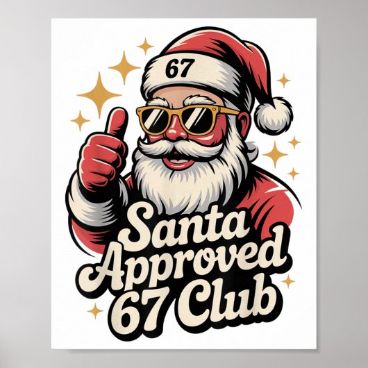 Clic Christmas 67 Sinterklaas Meme - Retro Sinterk Poster (Voorkant)