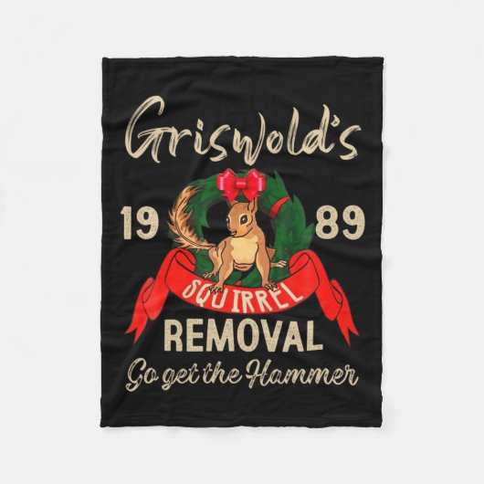 Clic Christmas Movie Squirrel Removal Vacation Fleece Deken (Voorkant)