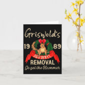 Clic Christmas Movie Squirrel Removal Vacation  Kaart (Gele Bloem)