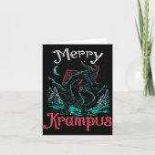 Clic Folklore Christmas Merry Krampus Festive Horr Kaart (Voorkant)