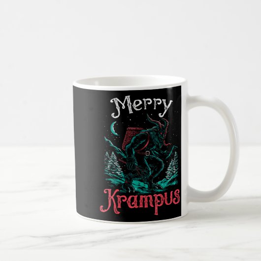 Clic Folklore Christmas Merry Krampus Festive Horr Koffiemok (Rechts)