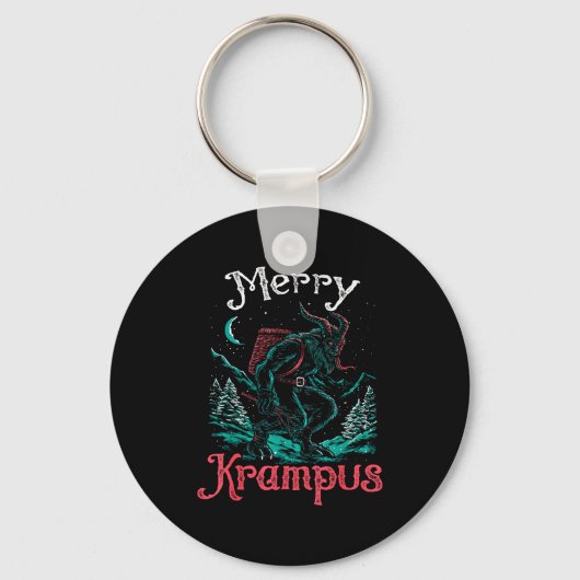 Clic Folklore Christmas Merry Krampus Festive Horr Sleutelhanger (Voorkant)