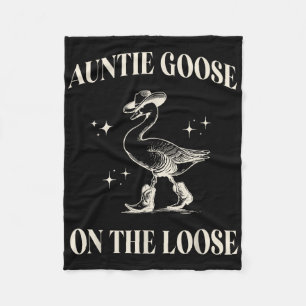 Clic Funny Tante Goose op de losse Gekke moeders Fleece Deken