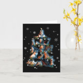 Clic Holiday Kitty Cat Christmas Tree Meowy Catmas Kaart (Gele Bloem)