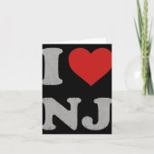 Clic I Love Nj Y2k Souvenir I Heart New Jersey  Kaart (Voorkant)