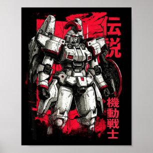Clic Japanse Legendarische Mecha Krijger Robot Poster