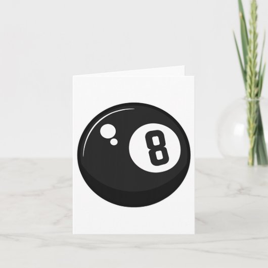 Clic Magic 8 Acht LL biljart poolspeler Volwassen Kaart (Voorkant)
