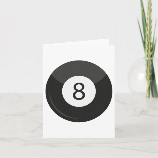 Clic Magic 8 Acht LL biljart poolspeler Volwassen Kaart (Voorkant)