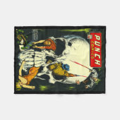 Clic Monster Poster Horror Stripboek Fleece Deken (Voorkant (Horizontaal))