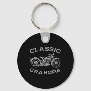 Clic Opa Grappige Motorfiets Grafische Mannen' Sleutelhanger