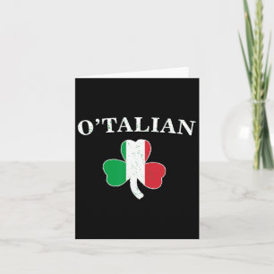 Clic O'talian Shamrock En Italië Vlag Iers St Pat Kaart