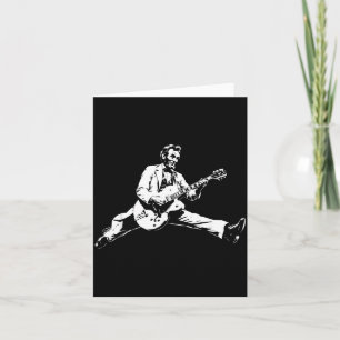 Clic President Abraham Lincoln Speelt Rockgitaar Kaart