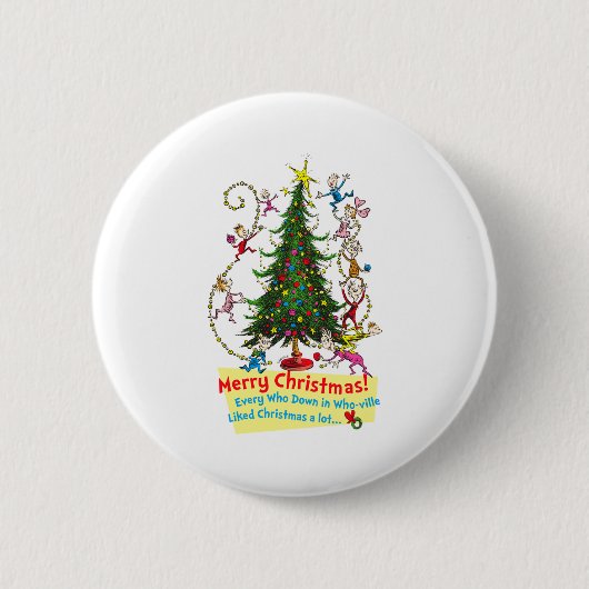 Clic Prettig kerstfeest Ronde Button 5,7 Cm (Voorkant)