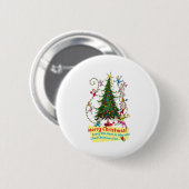 Clic Prettig kerstfeest Ronde Button 5,7 Cm (Voorkant /achterkant)