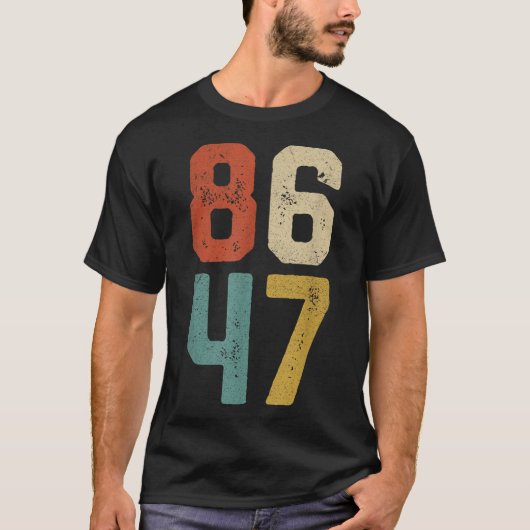 Clic Retro  80s Style 86 47 T-shirt (Voorkant)