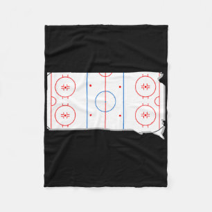 Clic South Dakota Hockeybaan Sd Staatskaart Overzi Fleece Deken