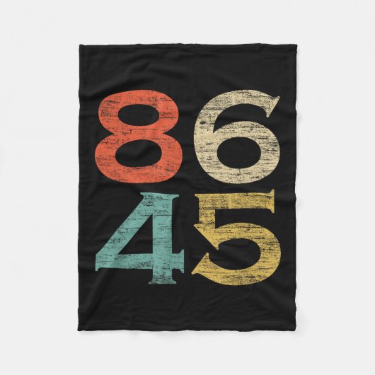 Clic  stijl 86 45 Anti Trump Fleece Deken (Voorkant)