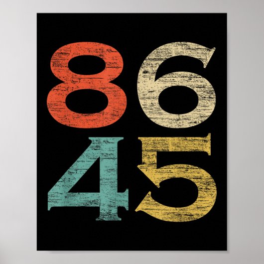 Clic stijl 86 45 Anti Trump Poster (Voorkant)